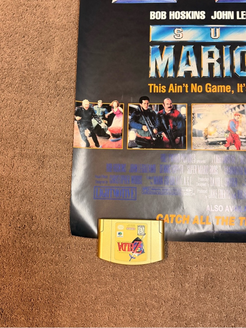 Super Mario Bros 1993 Video Store Promo Poster 26x40 - Picture 2 of 7